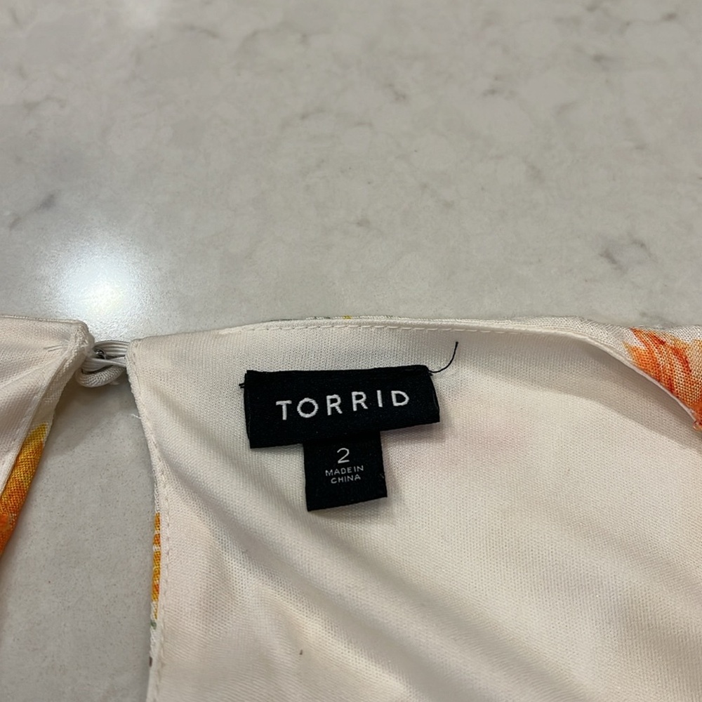 Torrid Mini Swiss Dot Tunic Center Pleat Dress size 2X - Picture 7 of 13